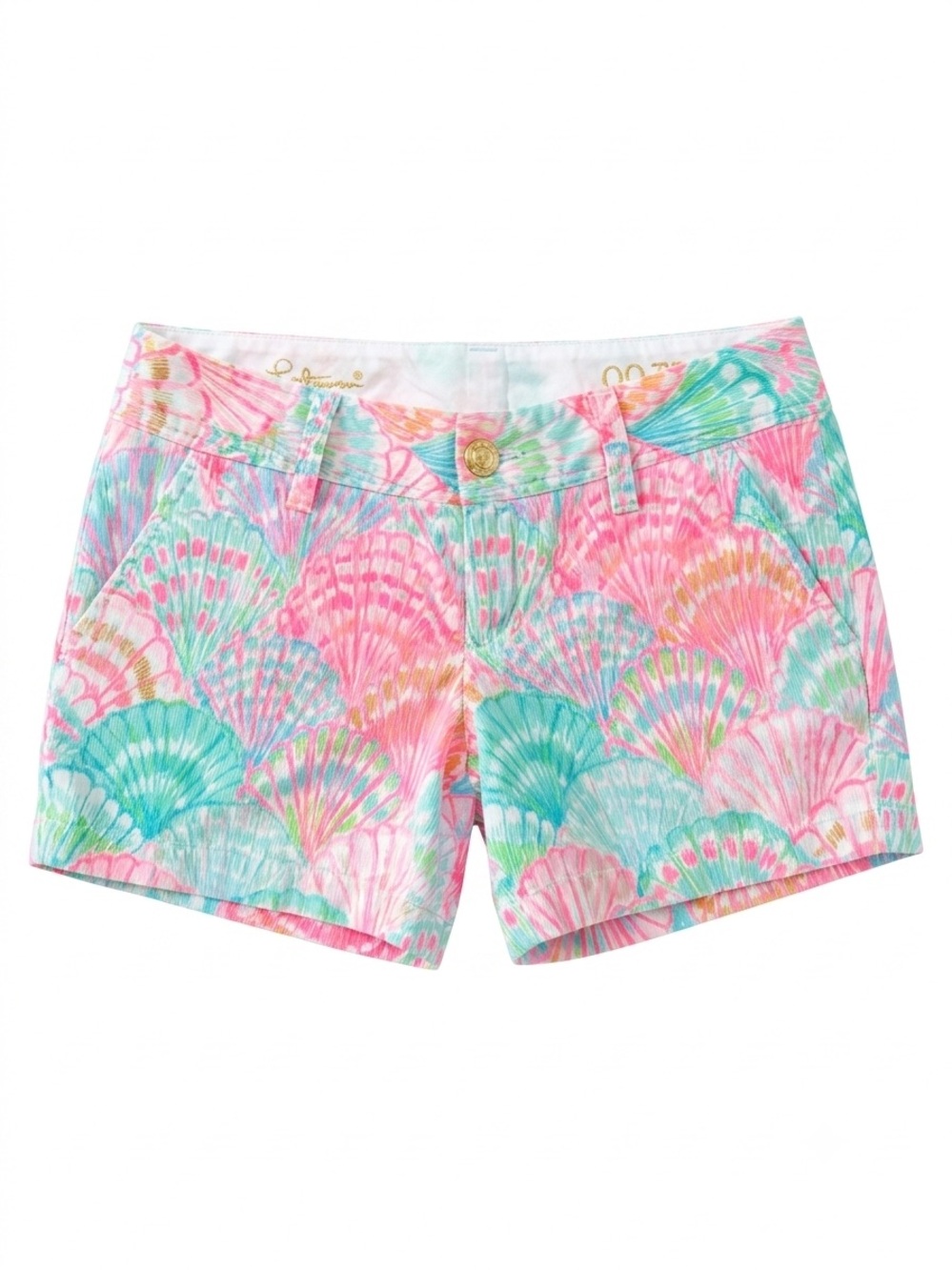 Lilly Pulitzer Shell-Print Shorts in Pink & Aqua